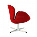 Swan Chair Red Cashmere Wool